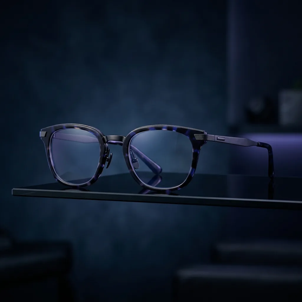 BlueLume Glass Gaming Eyewear with sleek titanium frame
